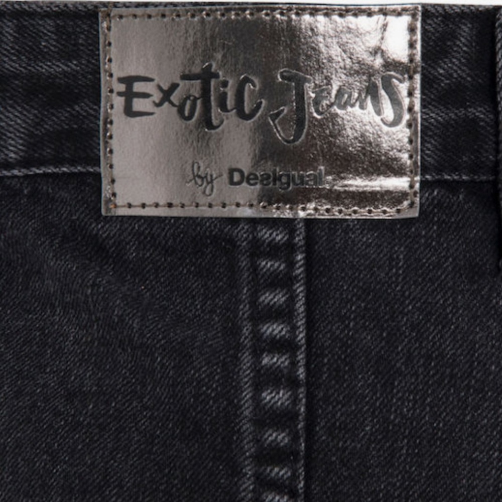 DESIGUAL black wash denim skirt size 28 (US8) - Picture 7 of 15